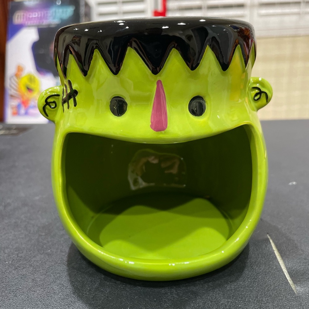 Target Halloween Frankenstein Bowl Candy Jar Ceramic Spooky Decor